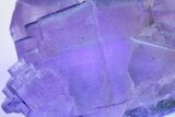 Purple Cubic Fluorite With Fluorescent Phantoms - Cave-In-Rock #208762-5